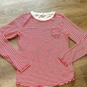 Crewcuts Red and White Striped Shirt